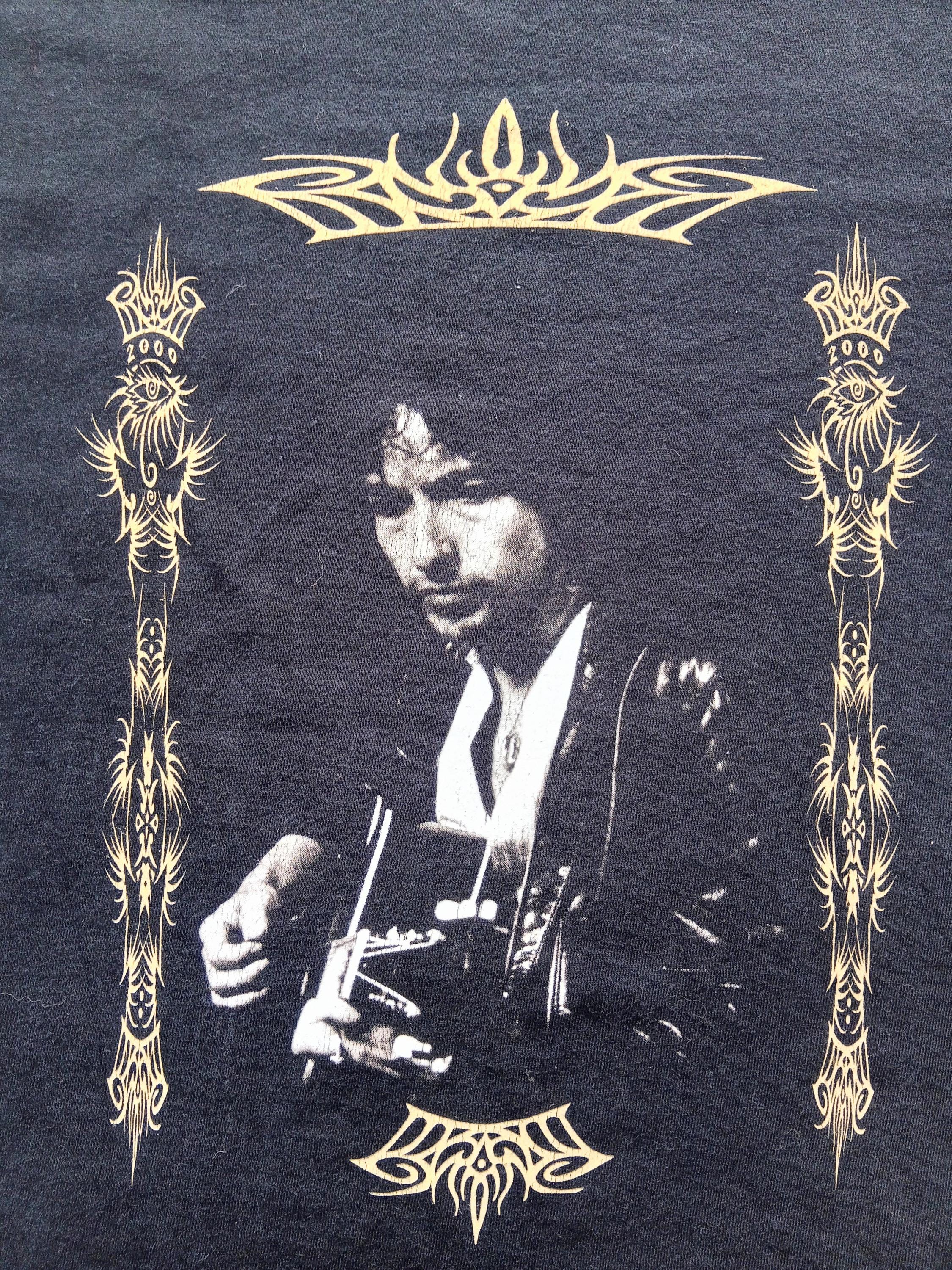 Vintage 2000 Bob Dylan Never Ending Tour T Shirt Size L (W 22 X L