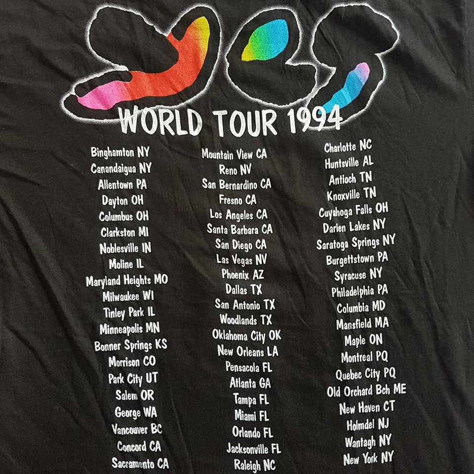 ヴィンテージ 1994 YES Talk World Tour Tシャツ サイズ L (幅 21 x 長