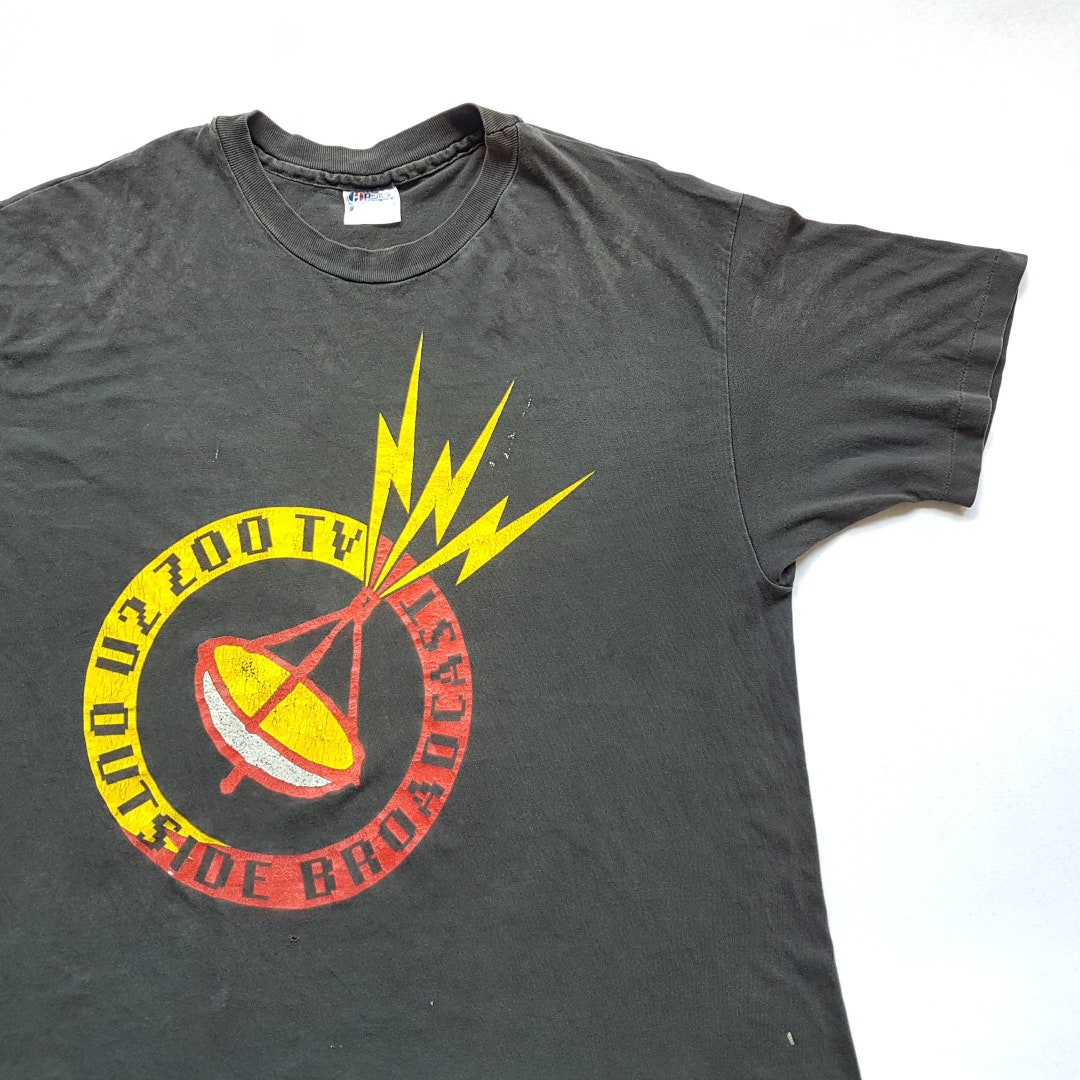 Vintage 1992 U2 Zoo TV Outside Broadcast Tour T Shirt Size XL (W