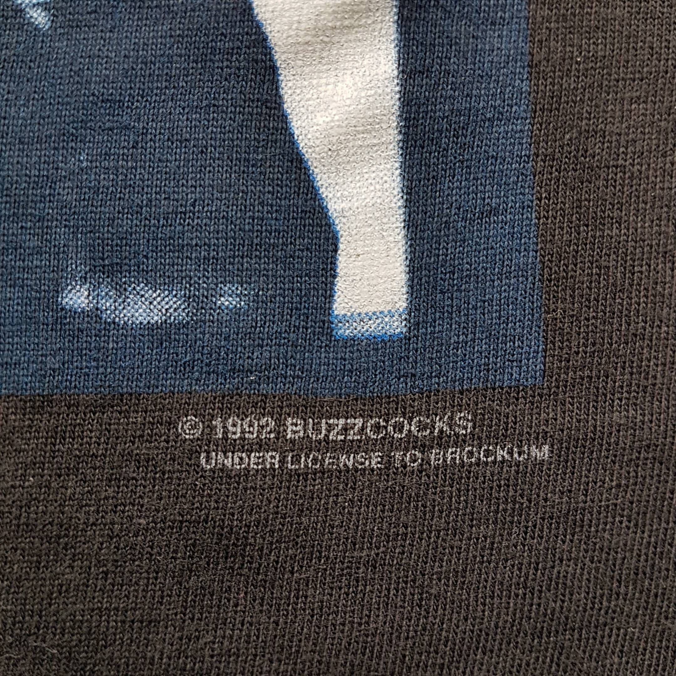 Vintage 1992 Buzzcocks World Tour 1992 T Shirt Size XL (W 24.5 X L 