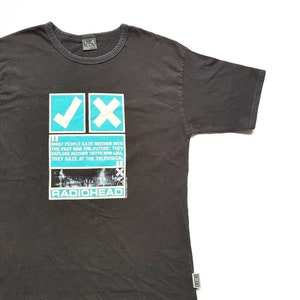 Vintage 1999 Radiohead Most People Gaze T Shirt (W 18 X L 26