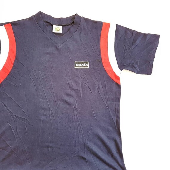Vintage 90's Oasis Football Jersey T Shirt size L