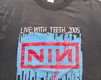 Vintage 2005 Nine Inch Nails Live With Teeth 2005 Tour T