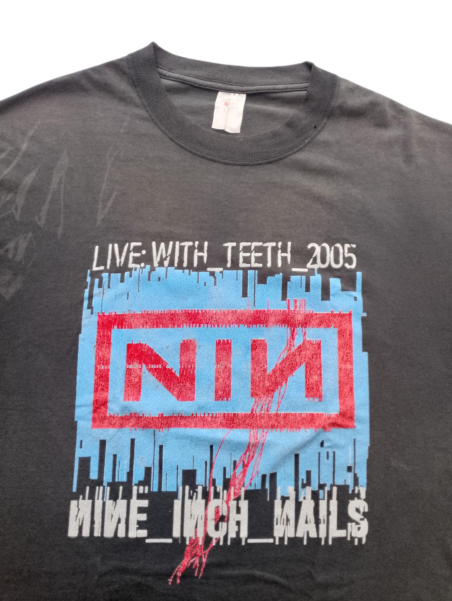 Vintage 2005 Nine Inch Nails Live With Teeth 2005 Tour T