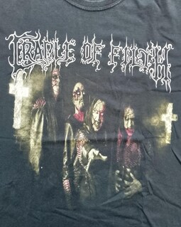 Vintage 2000's Cradle of Filth Jesus Saves but the Devil Made Me T