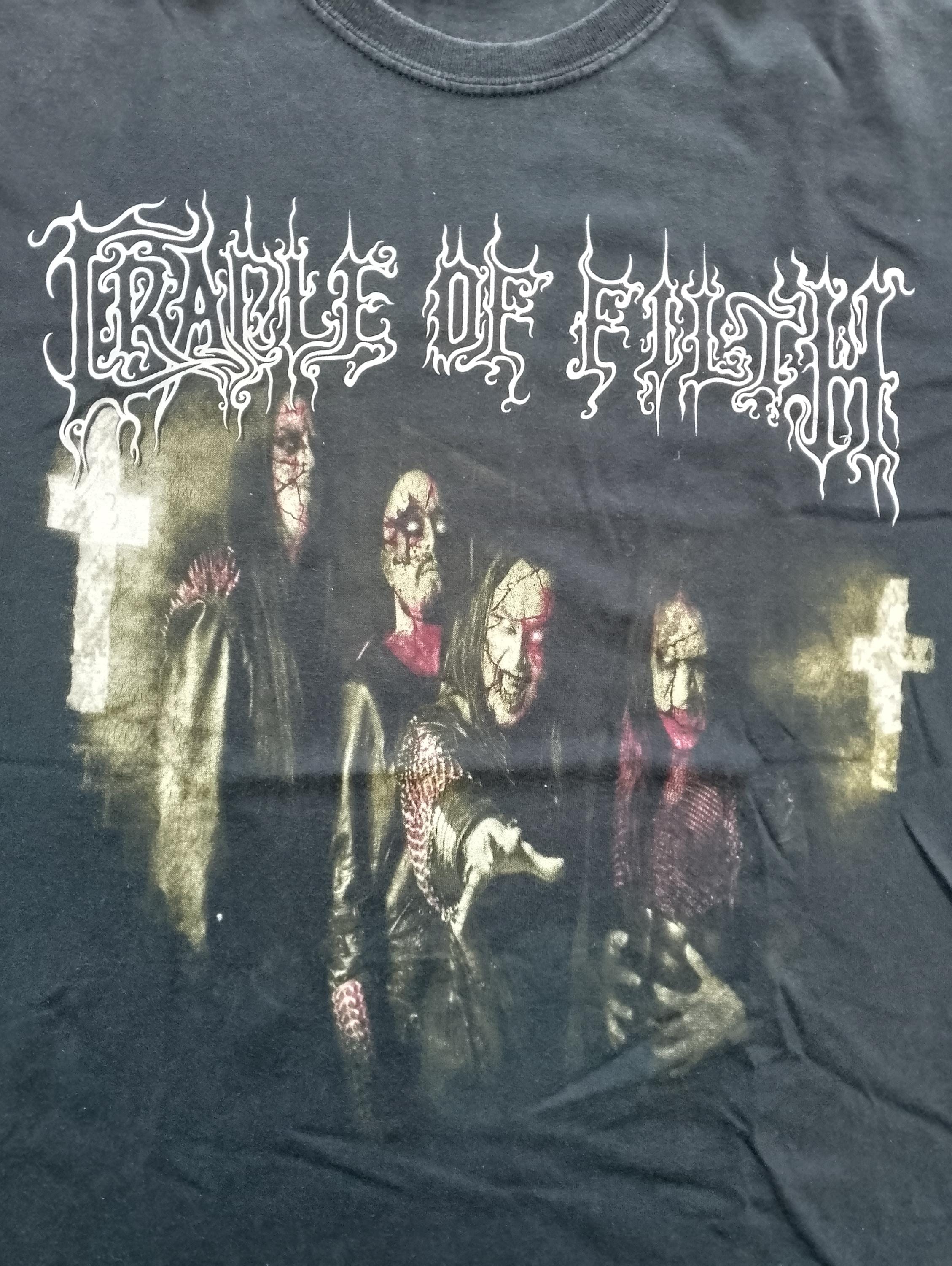 Vintage 2000's Cradle of Filth Jesus Saves but the Devil Made Me T