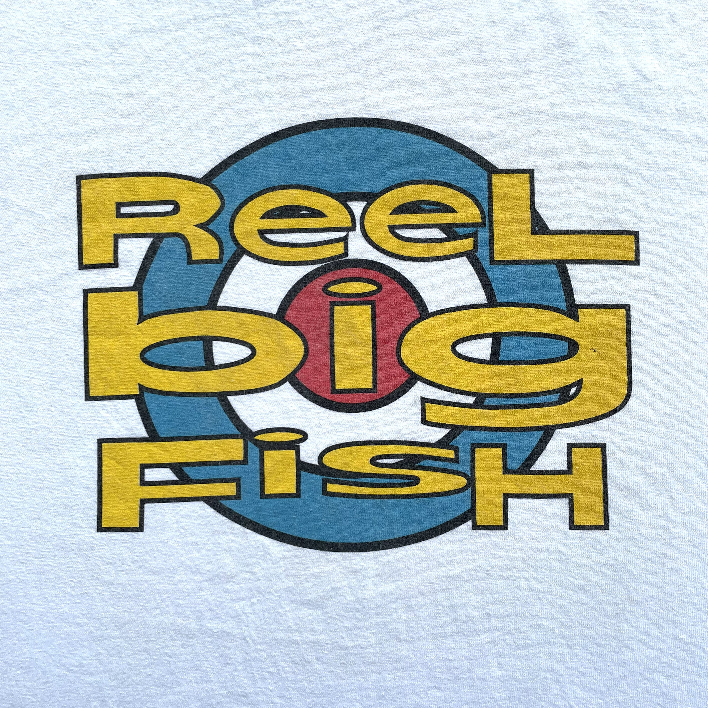 Vintage 1998 Reel Big Fish Thankyou for Not Moshing Ringer T Shirt Size  L W 22 X L 29.5 