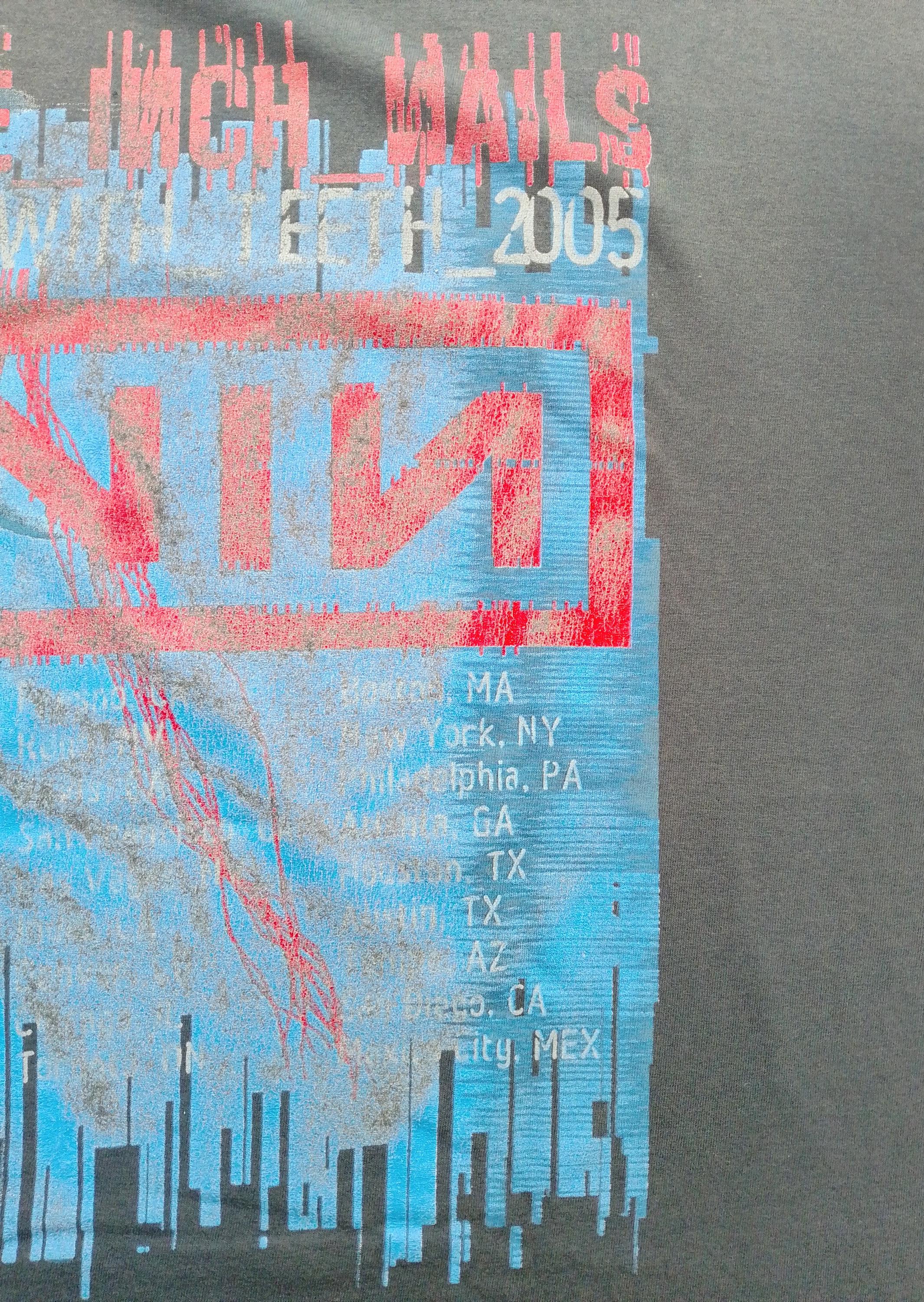 Vintage 2005 Nine Inch Nails Live With Teeth 2005 Tour T