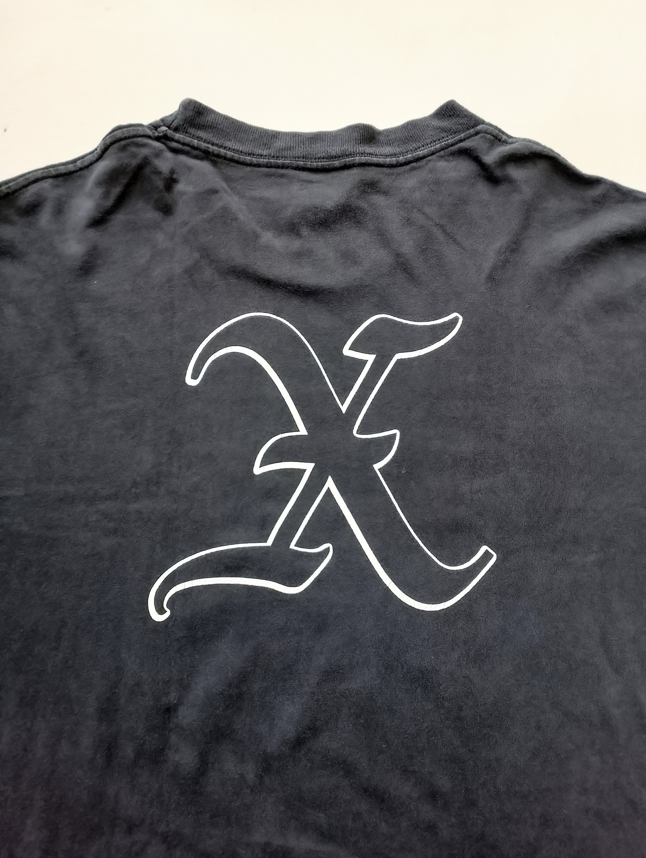 Vintage 90's X Band Group Photo T Shirt Size L (W 22 X L