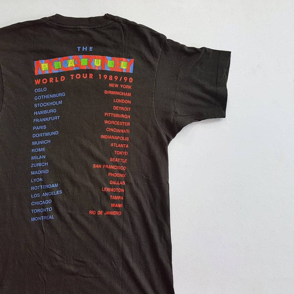 Vintage 1989 - 90 Paul Mccartney World Tour T Shirt Size M Vintage 1989 - 90 Paul Mccartney World Tour T Shirt Size M