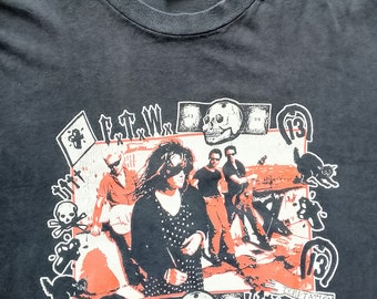 Vintage 90's X Band Group Photo T Shirt Size L (W 22 X L
