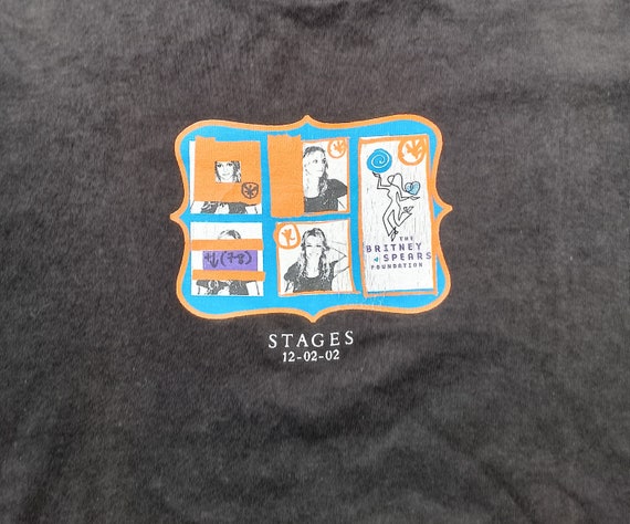 00s ブリトニースピアーズ 2002 Stages Tシャツ USA製 Vintage 2002 Britney Spears Stages T Shirt Size L (W 23 X L 30) - Etsy