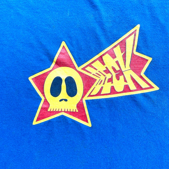 Vintage 90's Beck Star Skull T Shirt Size XL (W 23 X L 29