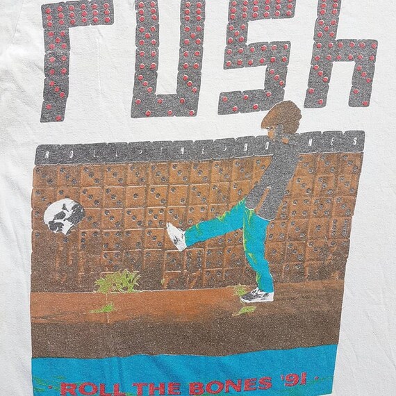 Vintage 1991 Rush Roll the Bones Tour T Shirt (W 19.5 X L 27) - Etsy
