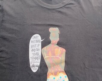 Vintage 90's Stussy Okay Big Boys Shut up and Do Your Thang!! the
