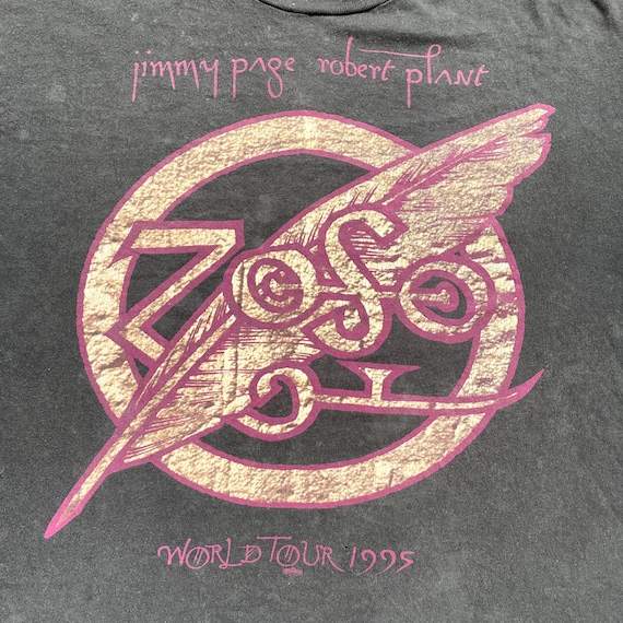 Vintage 1995 Jimmy Page Robert Plant Zoso World T… - image 2
