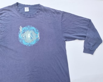 Vintage 90's Phish Band Logo Long Sleeve T Shirt Size XL (W 24.5