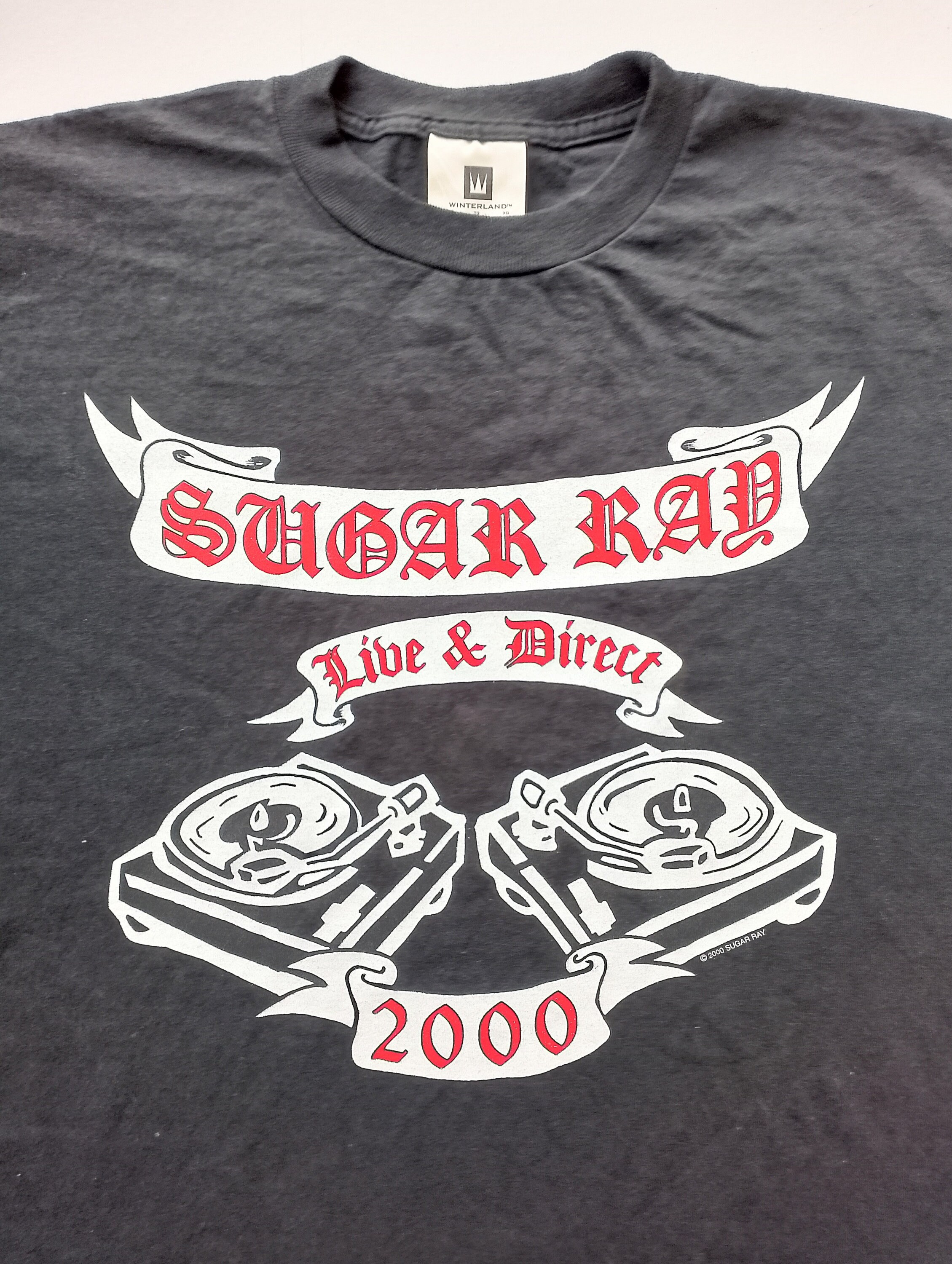 Vintage 2000 Sugar Ray Live and Direct T Shirt Size XL (W 23 X L