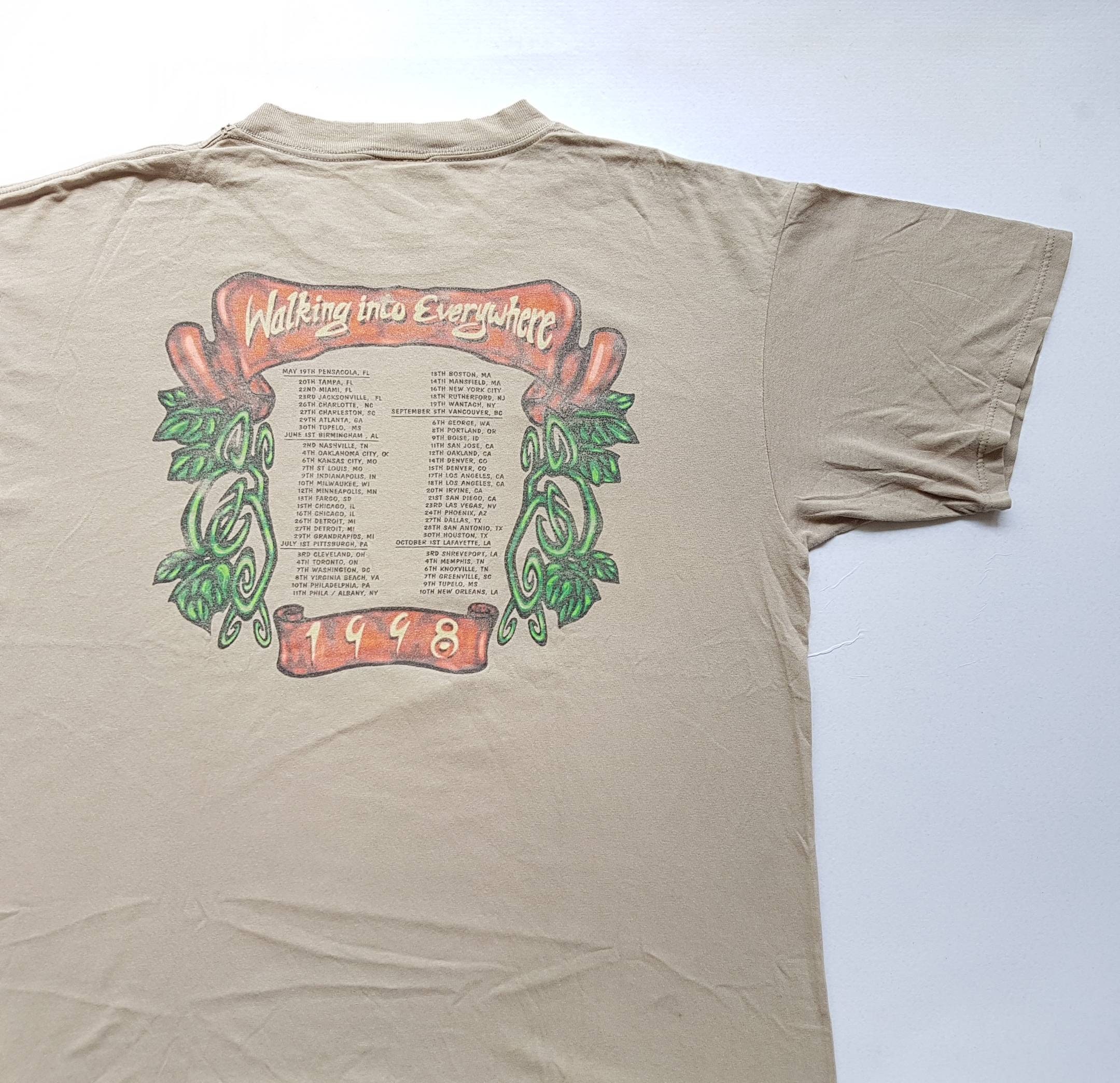 Vintage 1998 Page and Plant Walking Into Clarksdale Tour T