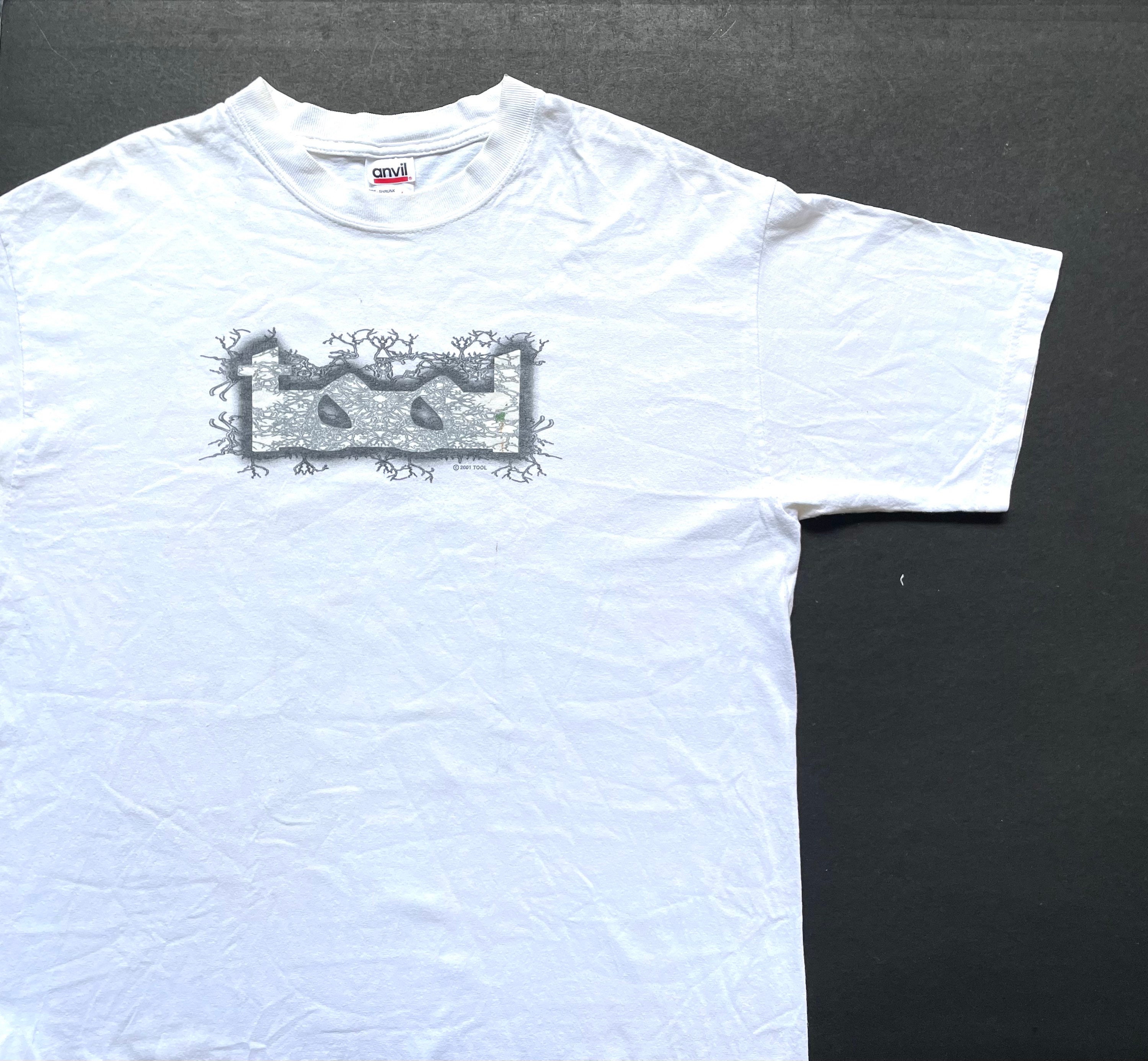 Vintage 2001 TOOL Lateralus Album Promo T Shirt Size L (W 22.5 X L