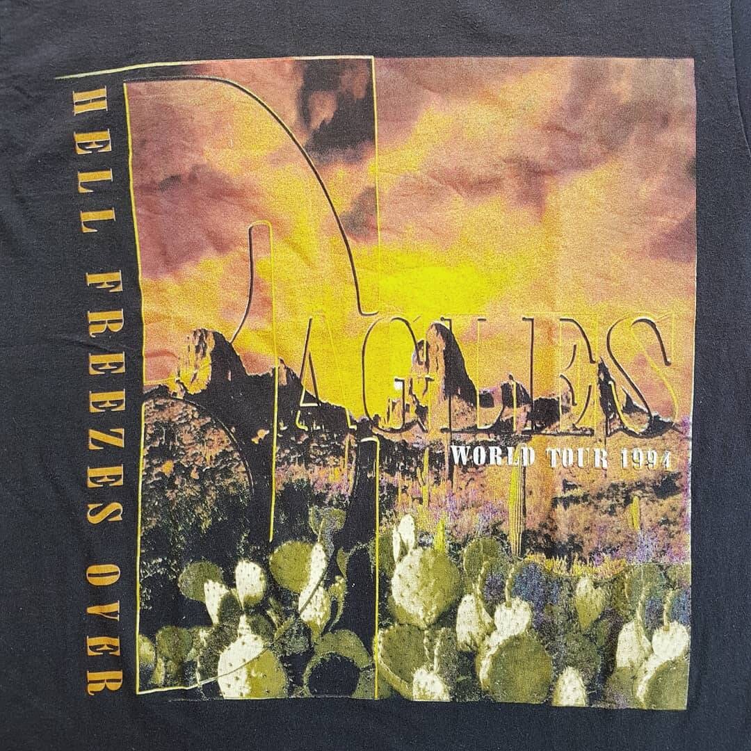 Vintage Eagles Hell Freezes Over World Tour tshirt 94 Mens