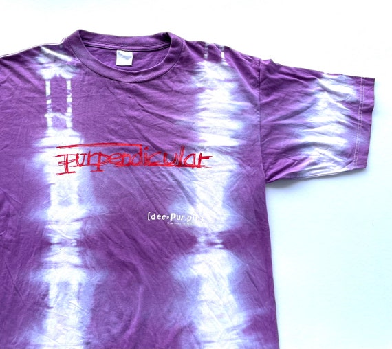 Vintage 1996 Deep Purple Purpendicular Tie Dye T Shirt W 23 X - Etsy