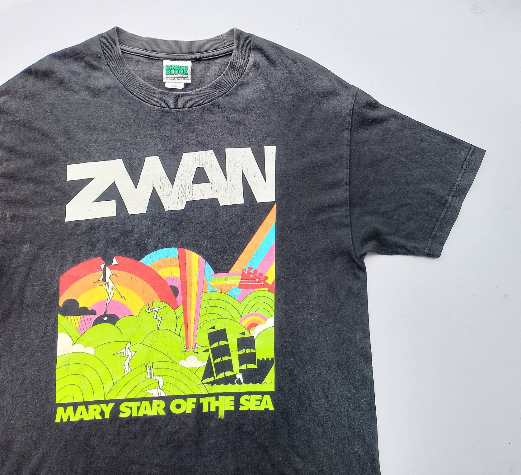Vintage 2003 Zwan Mary Star Of The Sea Album Promo T Shirt size L 