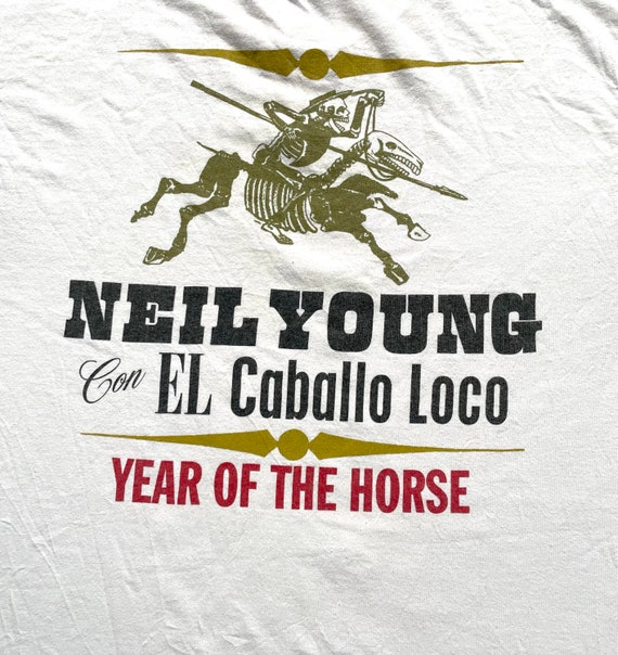 Vintage 1997 Neil Young Con El Caballo Loco Year … - image 5