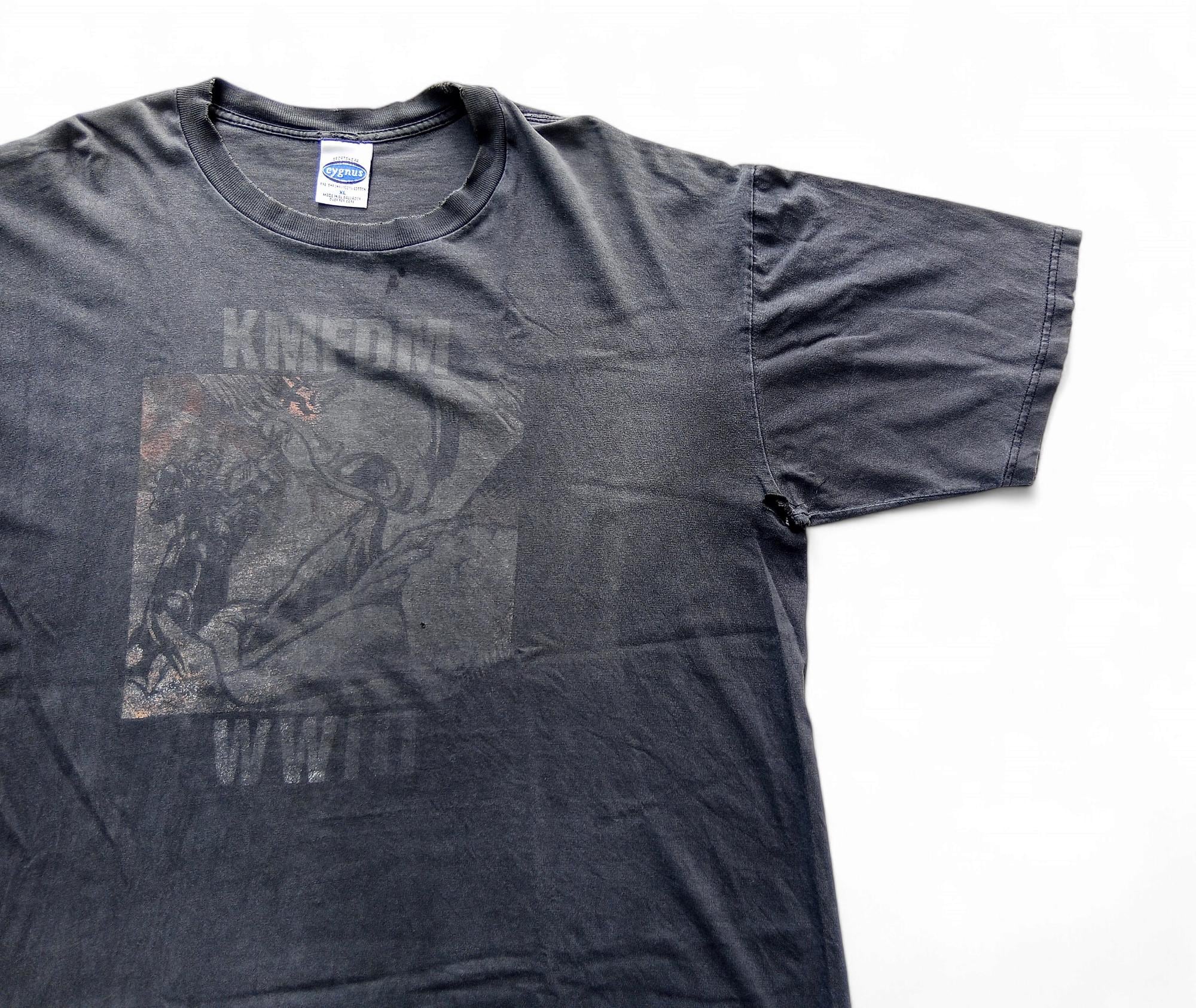 Vintage 2003 KMFDM WWIII Album Promo T Shirt Size XL (W 23 X L 29
