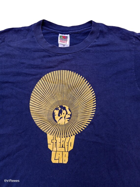 【レア】Stereolab バンドTシャツ 90's 00's Vintage 90's Stereolab Yellow Sun Band T Shirt Size M (W 21