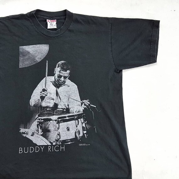 Vintage 1999 Buddy Rich T Shirt size L W 22.5 x L 28.5 | Etsy