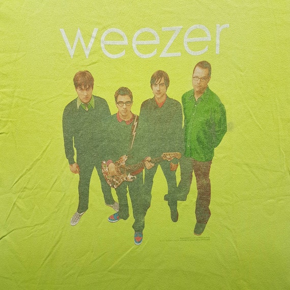 Amazon | Weezer - グリーンアルバムサークル Tシャツ | Tシャツ