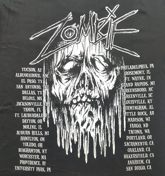 Vintage 1998 Rob Zombie Hellbilly Deluxe Tour T Shirt Size L (W