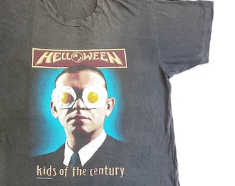 Vintage 1991 Helloween Kids Of The Century T Shirt (W 23 x L 31)