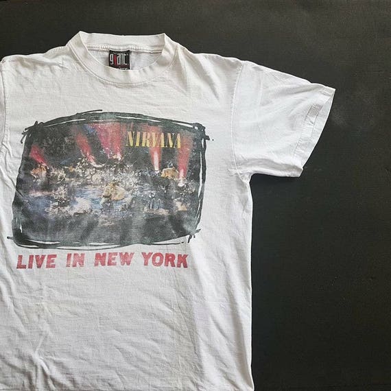 nirvana live in new york t shirt