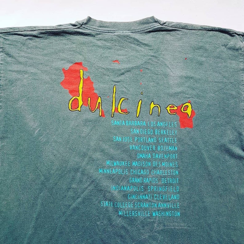 Vintage 90/'s Toad The Wet Sprocket Dulcinea Tour T Shirt size XL W 24 x L 30.5 Counting Crows Gin Blossoms Hootie /& The Blowfish