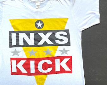 Vintage 1988 INXS Kick off Tour America 1988 T Shirt Size