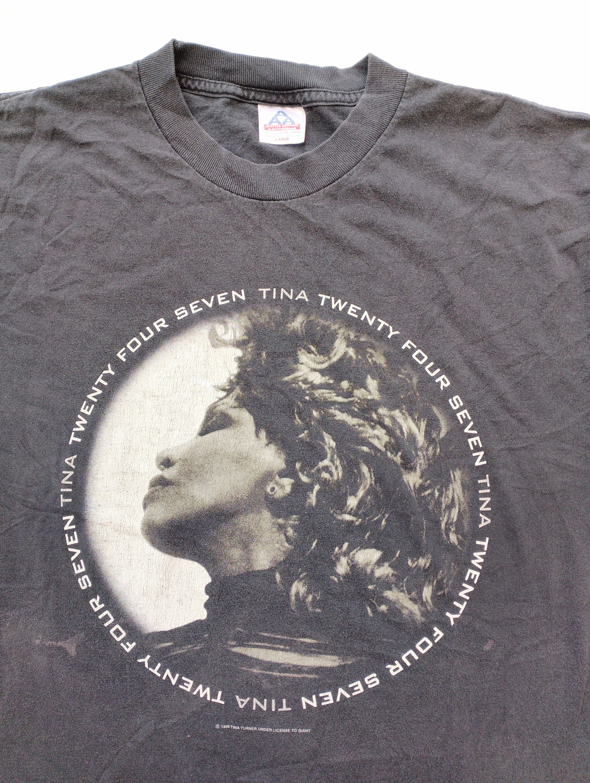Tina Turner Twenty Four Seven Tシャツ L Vtg Tina Turner Twenty Four Seven Adult XL Concert Tour 2000