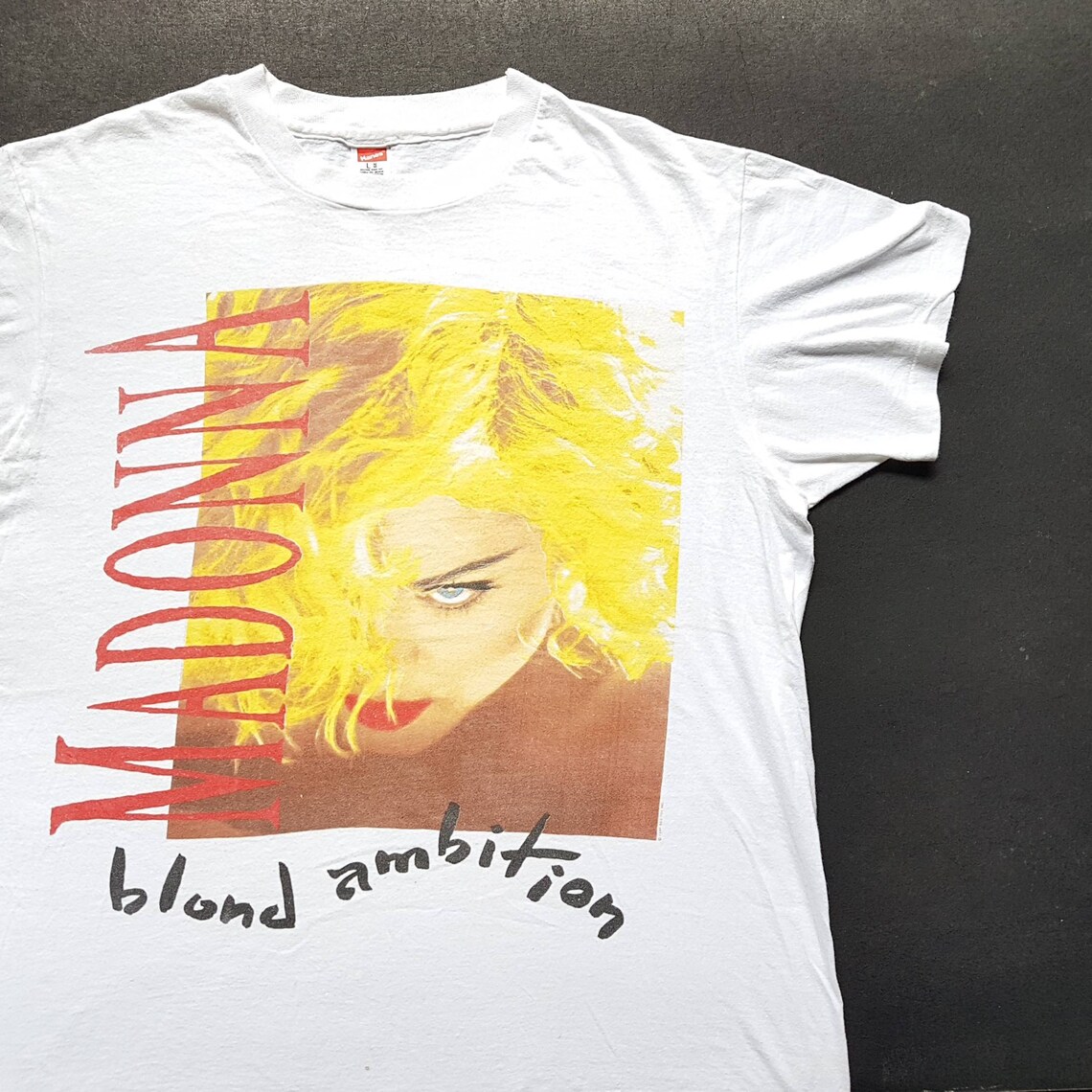 Vintage 1990 Madonna Blond Ambition World Tour T Shirt size L | Etsy