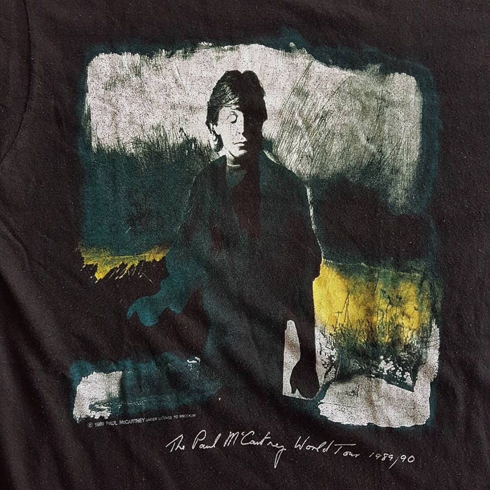 Vintage 1989 - 90 Paul Mccartney World Tour T Shirt Size M Vintage 1989 - 90 Paul Mccartney World Tour T Shirt Size M