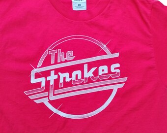 the strokes 90s ビンテージ　バンドTシャツ　ストロークス　M Vintage 90s the Strokes Logo Rock T-shirt / Indie Garage