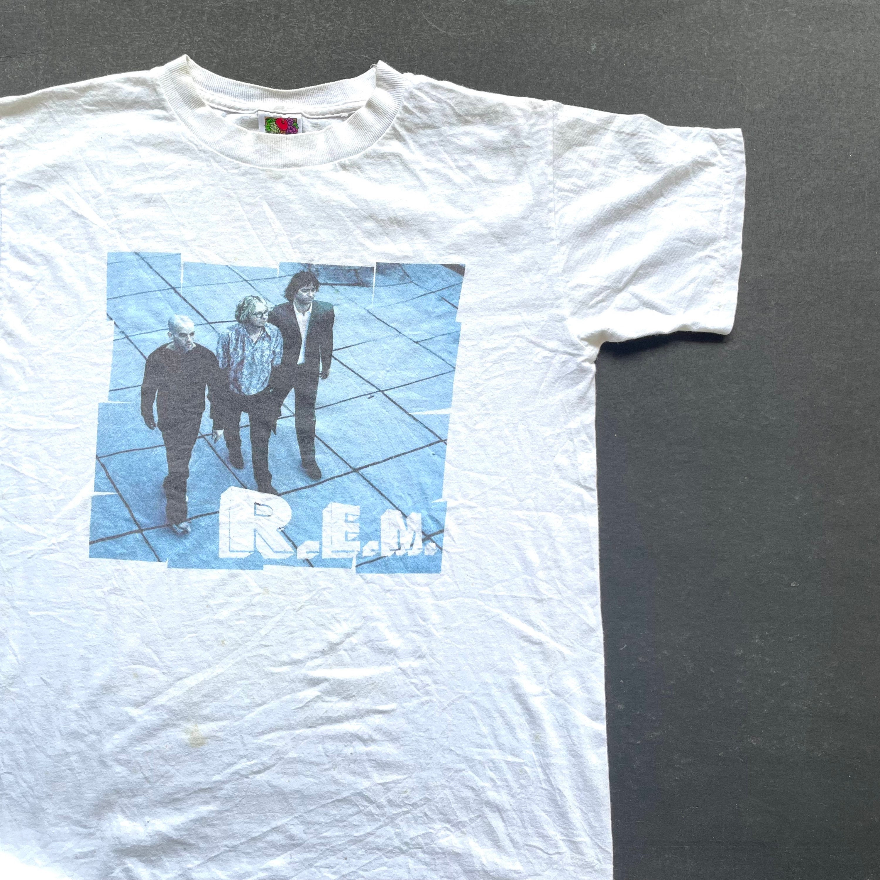 Vintage 1999 REM Pop Songs 89-99 T Shirt Size M (W 19.5 X L