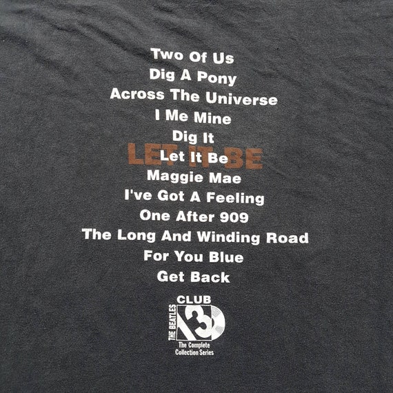 Vintage 1996 the Beatles Let It Be T Shirt Size 2XL (W 25 Vintage 1996 the Beatles Let It Be T Shirt Size 2XL (W 25