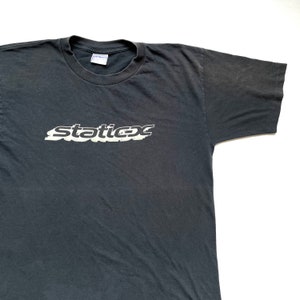 P976＊ Static X 半袖 プリント Tシャツ Mサイズ　ブラック Static x t shirt - Etsy 日本