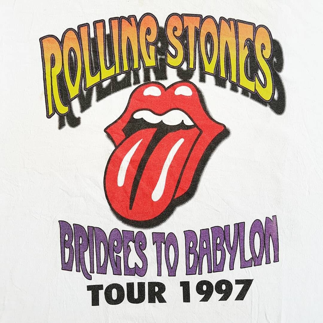 Vintage 1997 the Rolling Stones Bridges to Babylon Tour T Shirt (W