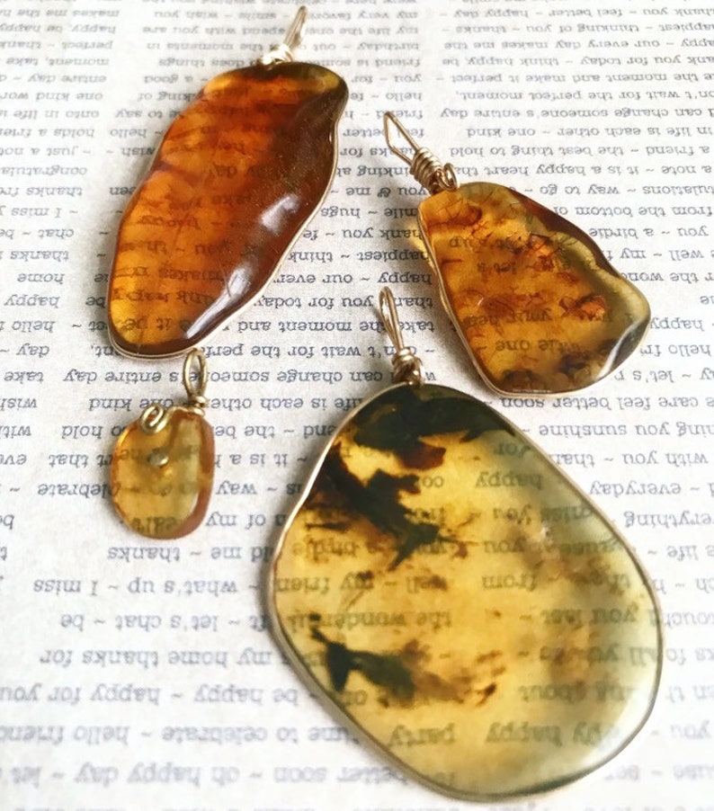 Amber Pendant - Amber Pendant Amber Jewlery Gold Amber Pendant Amber Pendants Amber in Gold