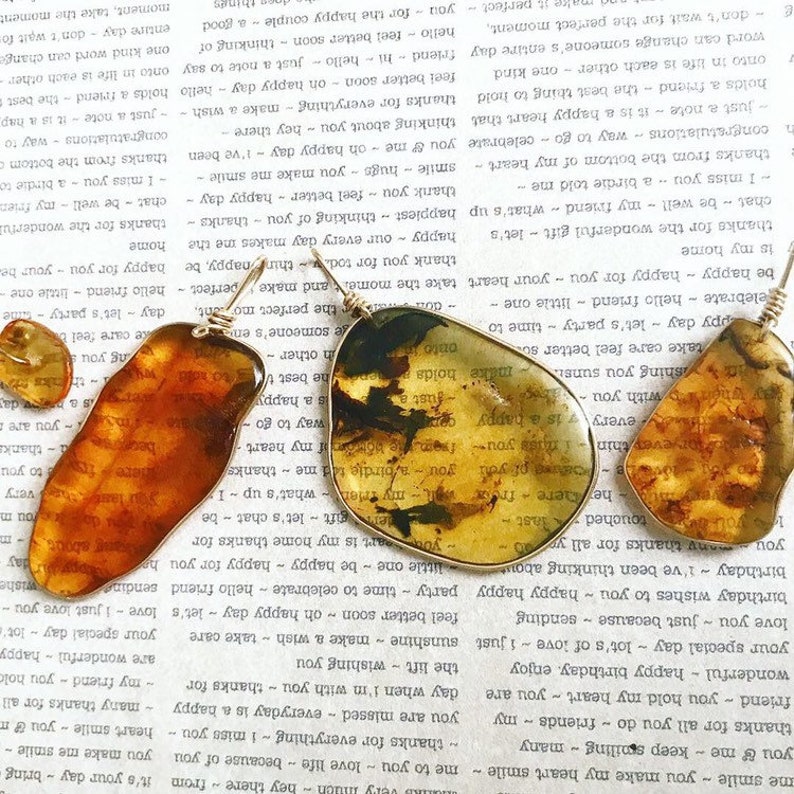 Amber Pendant - Amber Pendant Amber Jewlery Gold Amber Pendant Amber Pendants Amber in Gold