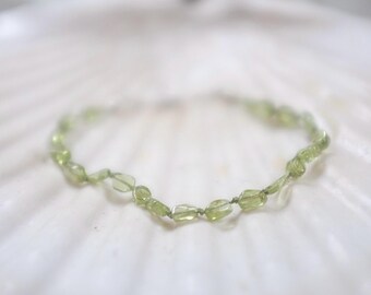 Peridot Bracelet - August Birthstone Bracelet -