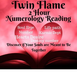 Lettura della fiamma gemella, Numerologia Lettura della fiamma gemella, Lettura della vita passata, Lettura del karma, Lettura dell'amore