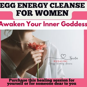 Egg cleanse energy healing session Feminine energy healing Awaken Your Inner Goddess Feminine Energy Purification Embrace Divine Femininity zdjęcie 1